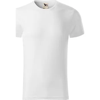 Pánská móda Tričko MALFINI NATIVE, barva bílá, velikost S