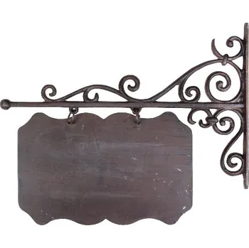 Zahradní dekorace Štít vývěsní VICTORY, litina, štít: 29,5x19cm/44,5x36cm, hnědá|výběr z variant|Esschert Design - produkt č. 2