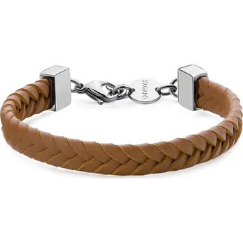 Náramek S'Agapõ Pánský náramek z hnědé umělé kůže Ripple SRP74 + 2 měsíce na vrácení zboží