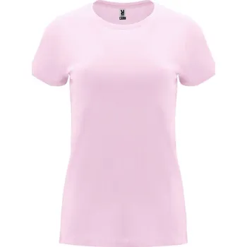 Dámské tričko Capri&nbsp;dámské tričko s krátkým rukávem - Světle růžová / 2XL