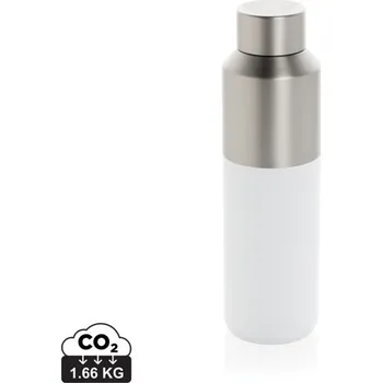 Termohrnek Lahev na vodu Fluid 600ml z RCS recyklované oceli - Bílá