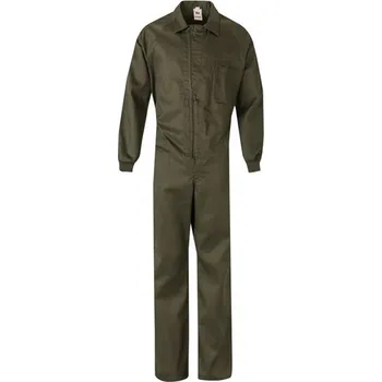 Pracovní kombinéza VL YAMA. Keprová kombinéza (200 g/m²) z bavlny (35 %) a polyesteru (65 %) - Vojenská Zelená / 52