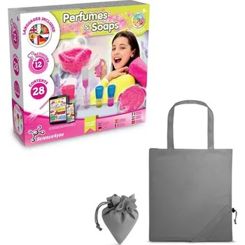 Perfume & Soap Factory Kit V. Vzdělávací hra dodáváno se skládací dárkovou taškou 190T - Šedá