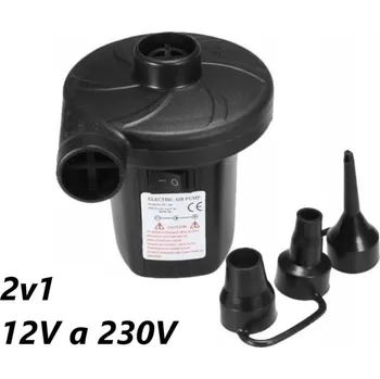 Autostan Elektrická pumpa 230V a 12V pro nafukování různých předmětů, výkon 50W, 3 redukce