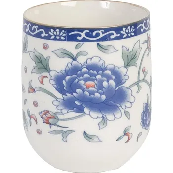 Clayre & Eef - Porcelánový kalíšek na čaj BLUE PEONIA 6CEMU0008