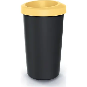 Odpadkový koš Odpadkový koš COMPACTO světle žlutý/černý, varianta 25 l