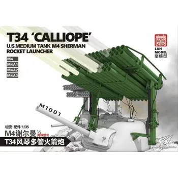 Plastikový model LANMO Model 1/35 Т34 'Calliope' US medium tank M4 Sherman rocket launcher