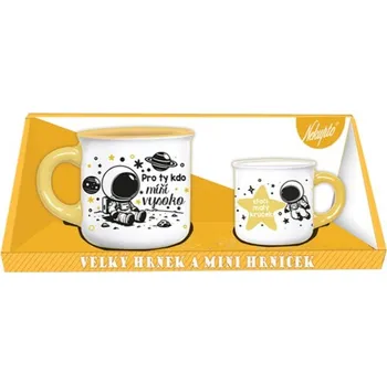 Nekupto Dárkový set hrnečků - Pro ty, kdo míří vysoko