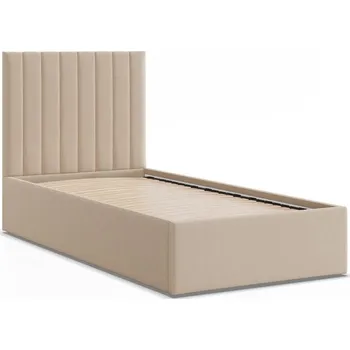 Postel Čalouněná postel POLLA 90x200 cm s roštem Krémová