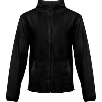 THC HELSINKI. Pánská fleecová bunda z polyesteru - Černá / S
