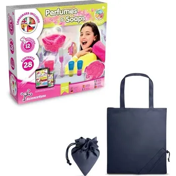 Perfume & Soap Factory Kit V. Vzdělávací hra dodáváno se skládací dárkovou taškou 190T - Námořnická Modrá