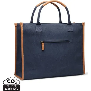 Nákupní taška Kancelářská taška VINGA Bosler z RCS recykl. canvas - Námořní Modř