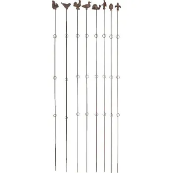 Zahradní dekorace Podpora pro rostliny WINDOW DRESSING, rovná, 6x3x178,5cm, balení obsahuje 8 kusů!|Esschert Design