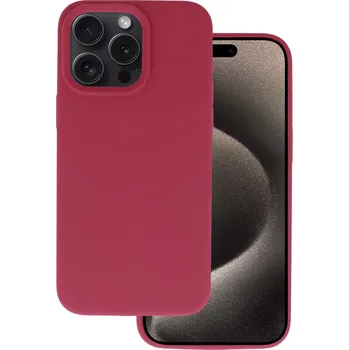 Pouzdro na mobilní telefon Silicone Lite Case pro Iphone 15 Pro vínové