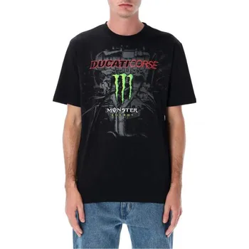 Pánské tričko Fanouškovské tričko Ducati Corse - Monster Energy černé Monster XL