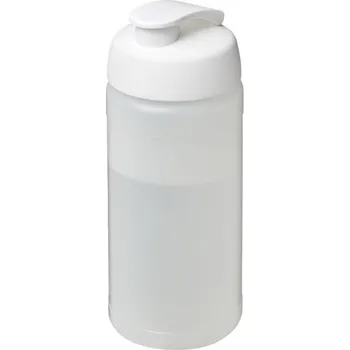 Láhev Sportovní láhev s vyklápěcím víčkem Baseline® Plus 500 ml - Průhledná / Bílá