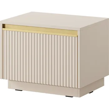 Noční stolek Noční stolek Royal II 54 cm béžový/zlatý