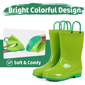 Dívčí obuv Dětské holiny - jednobarevné, lehounké, protiskluzové (5 barevných variant) Barva: zelená, Velikost: 27