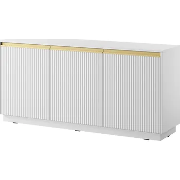 Komoda Komoda Royal II 154 cm bílá/zlatá