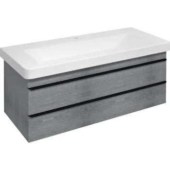 Koupelnový nábytek SAPHO SITIA umyvadlová skříňka 101,4x50x44,2cm, 2xzásuvka, dub stříbrný