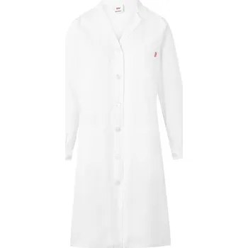 Dámská halenka VL RAMA. Keprová halena s dlouhým rukávem (175 g/m²), z bavlněného kepru (35 %) a polyesteru (65 %) - Bílá / 40