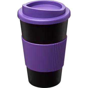 Termohrnek Termo hrnek s rukojetí Americano® 350 ml - Černá / Purpurová