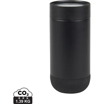 Termohrnek Termohrnek s push zavíráním VINGA Erie z RCS recyk. SS 350ml - Černá / Černá