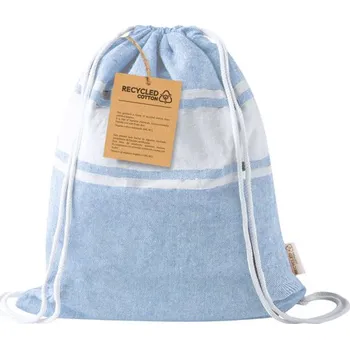 Plážová osuška a vak na stahování Praia - Světle Modrá