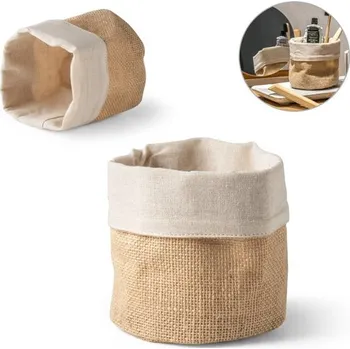 Nákupní taška DUCASSE. Víceúčelová taška z juty (260g/m²) a bavlny (120g/m²)