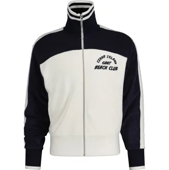 Pánské oblečení MIKINA GANT FULLZIP TERRY JACKET EGGSHELL