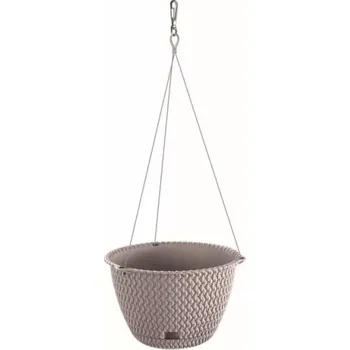 PROSPERPLAST Květináč závěsný SPLOFY ROUND WS mocca 23cm