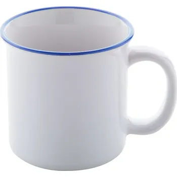 Retro hrnek pro sublimaci Woodstock Subo - Modrá / Bílá