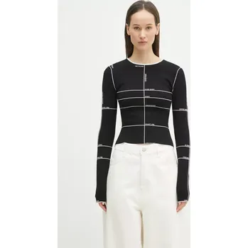 Dámský svetr Svetr VETEMENTS Knitted Longsleeve, S, černá, 99X