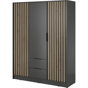 Šatní skříň Šatní skříň Nelly 155 cm grafit/dub artisan