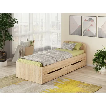 Postel Slevadoma Dětská postel SONYA-1, 80 x 190 cm, se zásuvkami Barva: Antracit