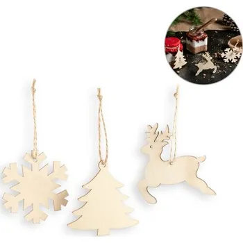 Vánoční dekorace FLAKE. Sada vánočních dekorací 3 ks