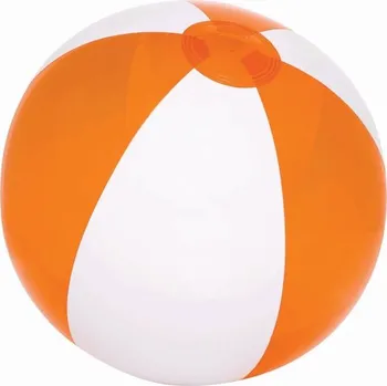 Nafukovací míč Nafukovací Plážový Míč Ocean - Bílá / Transparentní Oranžová