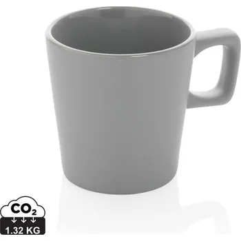 Moderní keramický hrnek na kávu 300ml - Šedá