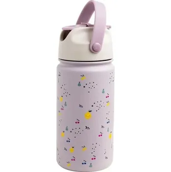dětská jídelní sada THE COTTON CLOUD ekologická nerezová termoláhev Fruity 420ml