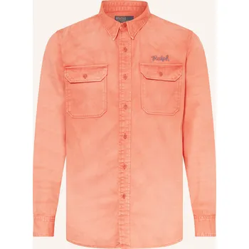 Pánská košile Polo Ralph Lauren Pánská Košile Straight Fit, lososová /...