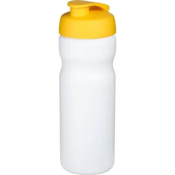 Láhev Sportovní láhev s vyklápěcím víčkem Baseline® Plus 650 ml - Bílá / Žlutá