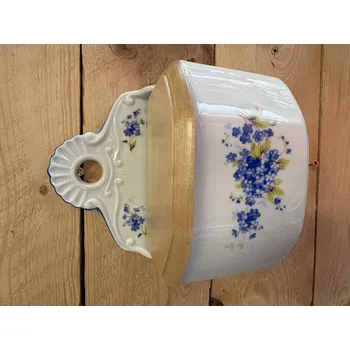 Závěsná porcelánová dóza bez nápisu - pomněnky