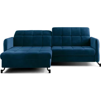 Sedací souprava Rohová rozkládací sedací souprava LORELLE 225 cm Kronos 09 tmavě modrá levá