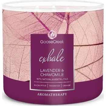 Svíčka Svíčka AROMATHERAPY 0,41 KG LAVENDER & CHAMOMILE, aromatická v dóze, 3 knoty|Goose Creek