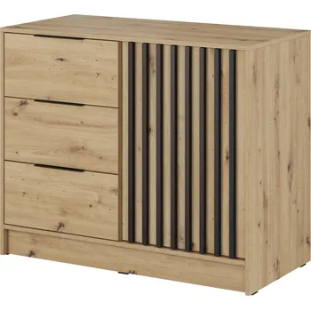 Komoda Komoda Nelly 2D 105 cm dub artisan/černá