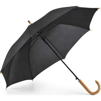 Deštník PATTI. Polyesterový deštník 190T s automatickým otevíráním - Černá