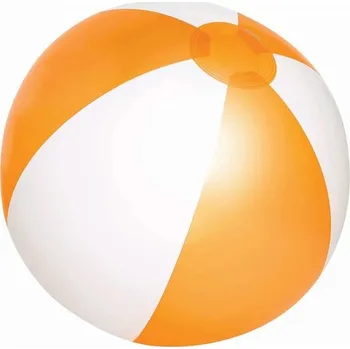 Nafukovací Plážový Míč Atlantic Shiny - Bílá / Oranžová