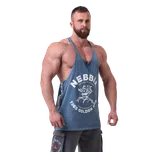 Nebbia Washed muscle back stringer GOLDEN AGE 791 modrý - XL