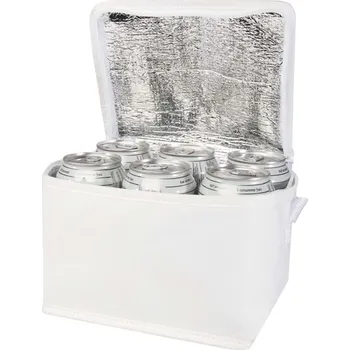 turistický batoh Chladicí taška z recyklované netkané textilie na 6 plechovek, 4 l Spectrum - Bílá