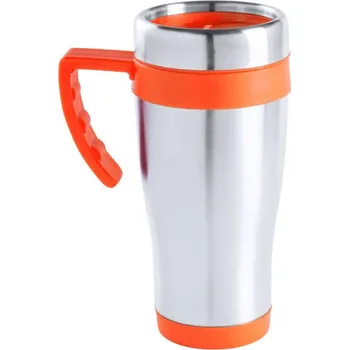 Termohrnek Termo Hrnek Caprol Plus - Oranžová / Stříbrná